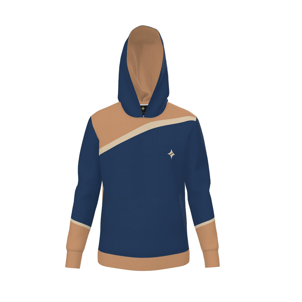 Marine Apricot Oblique Luxury Nero Ponte Hoodie