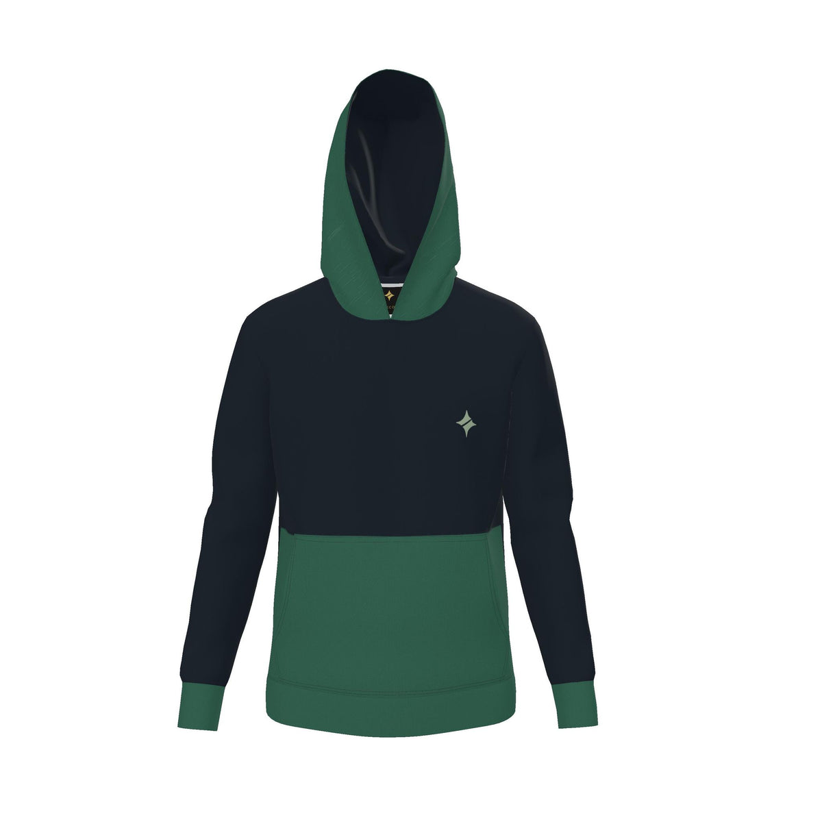 Ink Malachite Vault Luxury Nero Ponte Hoodie