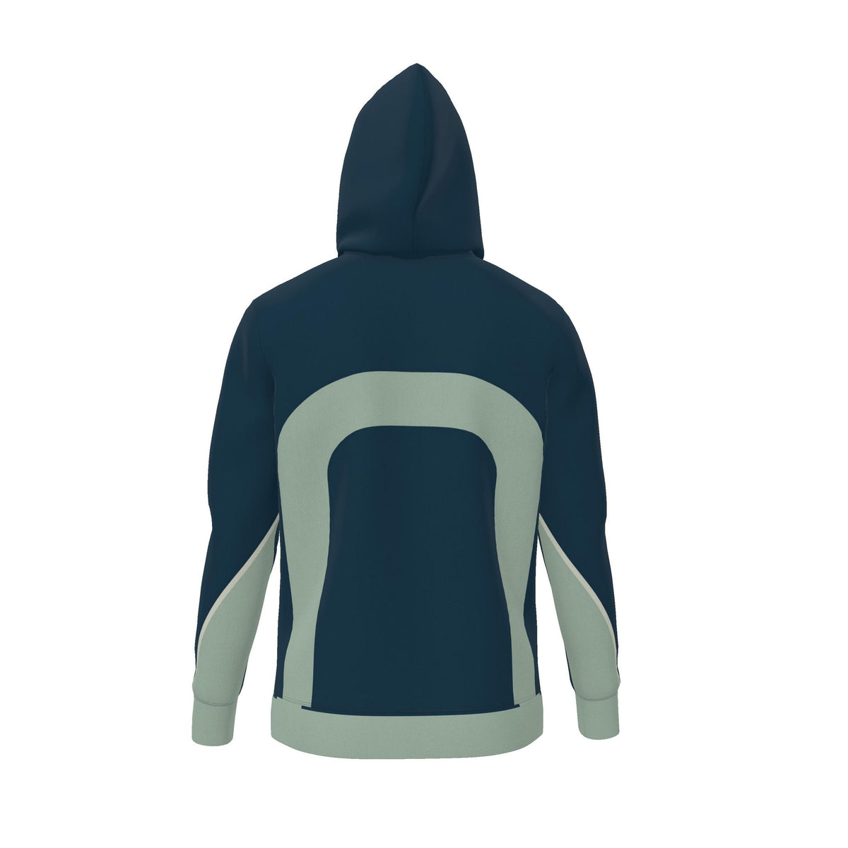 Prussian Celadon Vault Luxury Nero Ponte Hoodie
