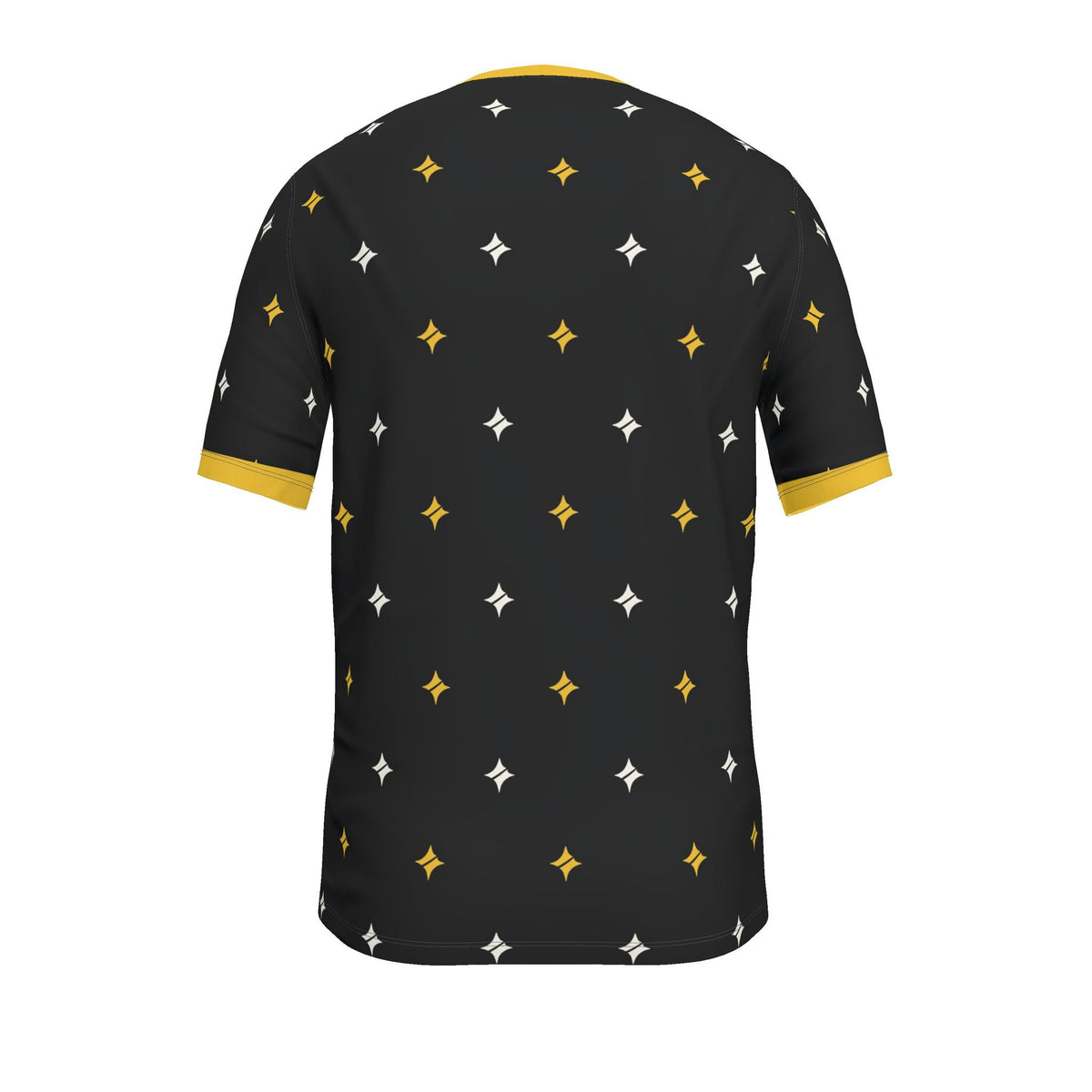 Black Marigold Luxury V-Neck Cotton T-Shirt