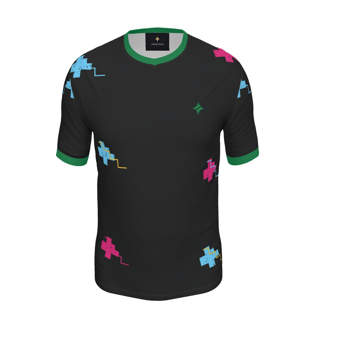 Chromatic Onyx Luxury V-Neck Cotton T-Shirt