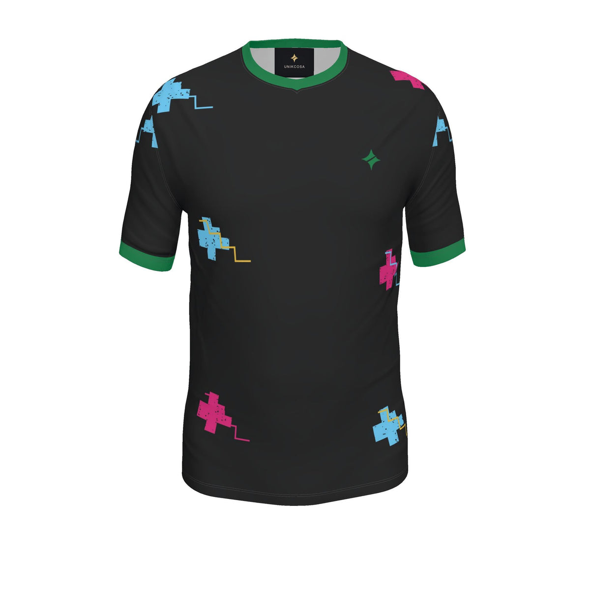 Chromatic Onyx Luxury V-Neck Cotton T-Shirt