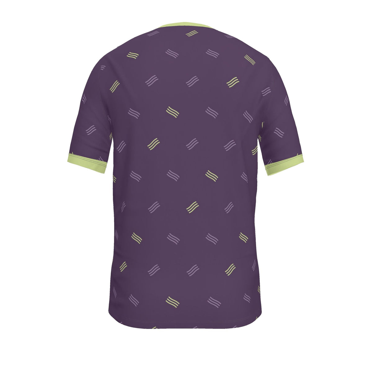 Prune Celery Optic Luxury V-Neck Cotton T-Shirt