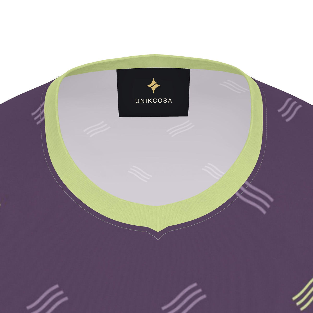 Prune Celery Optic Luxury V-Neck Cotton T-Shirt