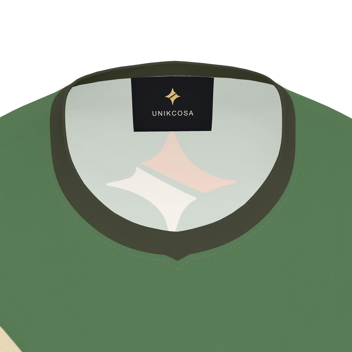 Fern Tangerine Delta Luxury V-Neck Cotton T-Shirt