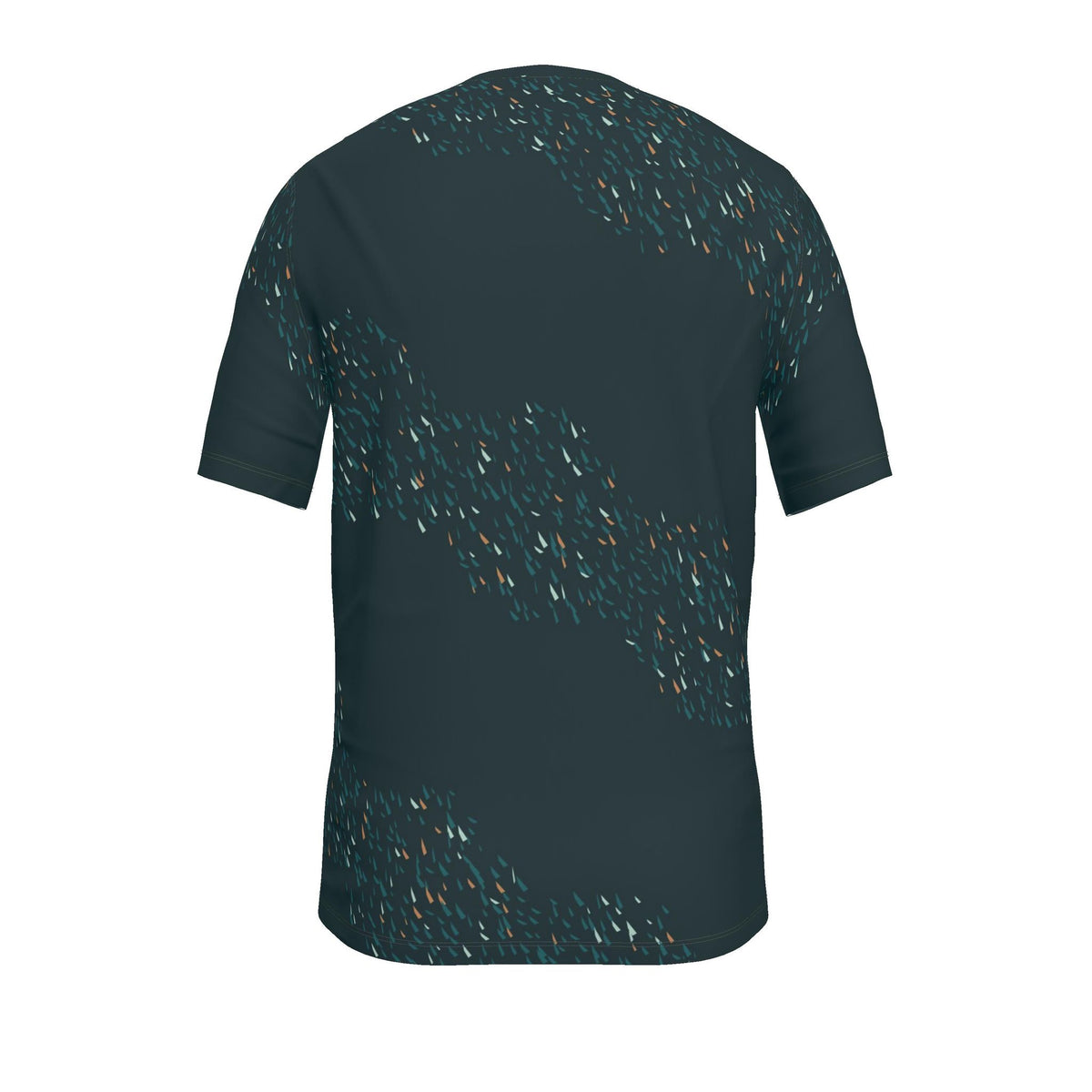 Petrol Copper Nocturne Luxury V-Neck Cotton T-Shirt