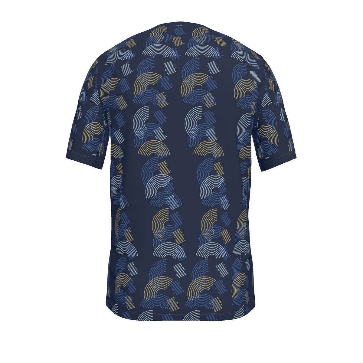 Indigo Citrine Eclipse Luxury V-Neck Cotton T-Shirt