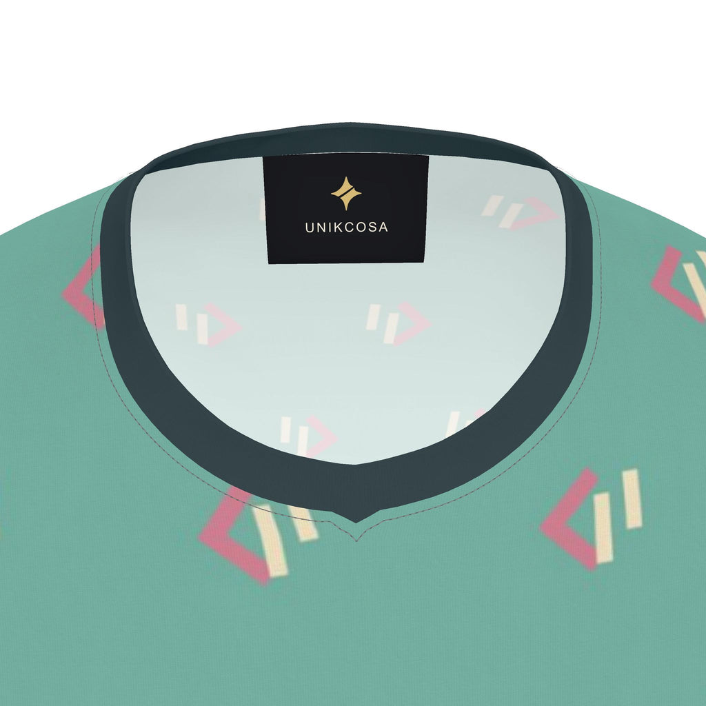 Jade Rose Quartz Tempo Luxury V-Neck Cotton T-Shirt