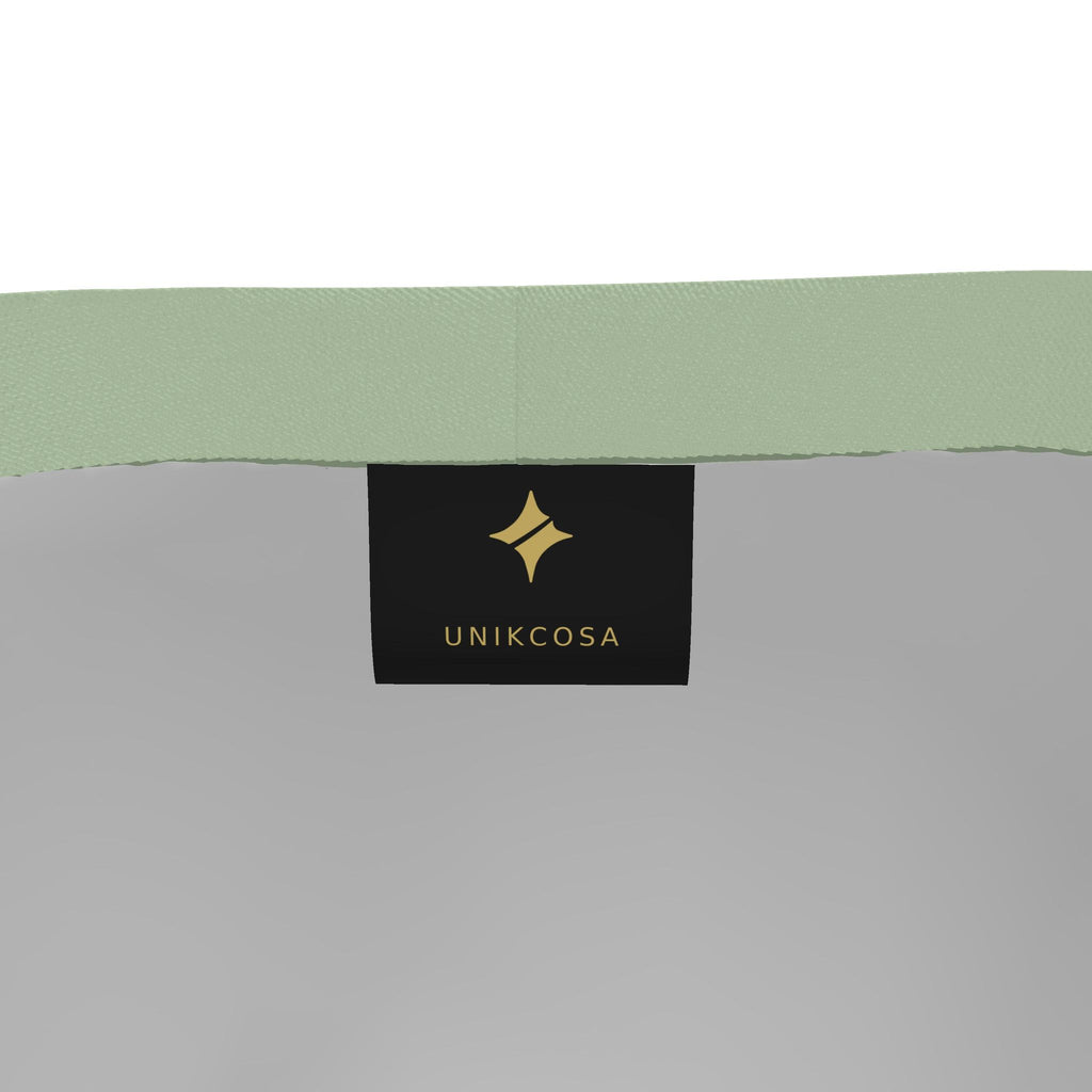 UNIKCOSA Aubergine Sage Arc men's Ponte Jersey shorts in aubergine, sage green and ivory — original garment preview 6