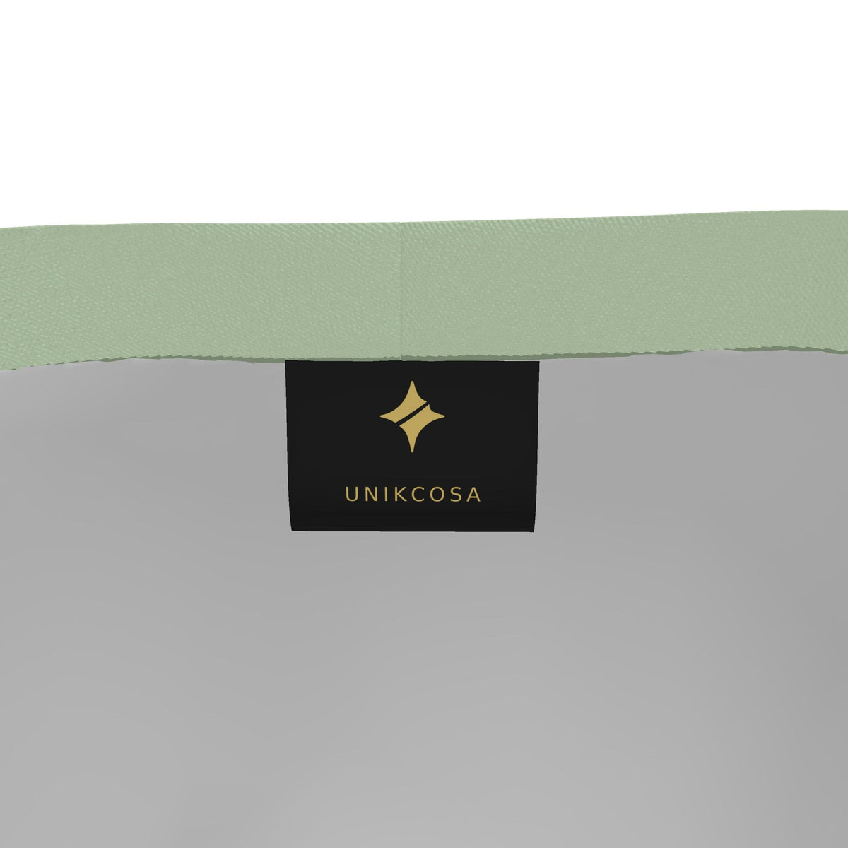 UNIKCOSA Aubergine Sage Arc men's Ponte Jersey shorts in aubergine, sage green and ivory — original garment preview 6