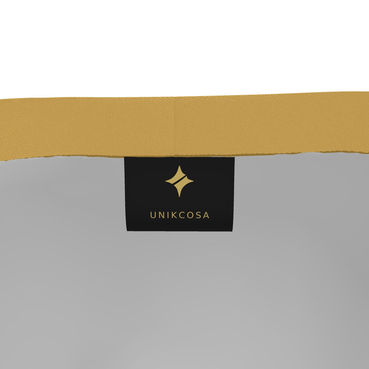 UNIKCOSA Midnight Saffron Frame men's Ponte Jersey shorts in midnight navy, saffron and stone grey — original garment preview 6