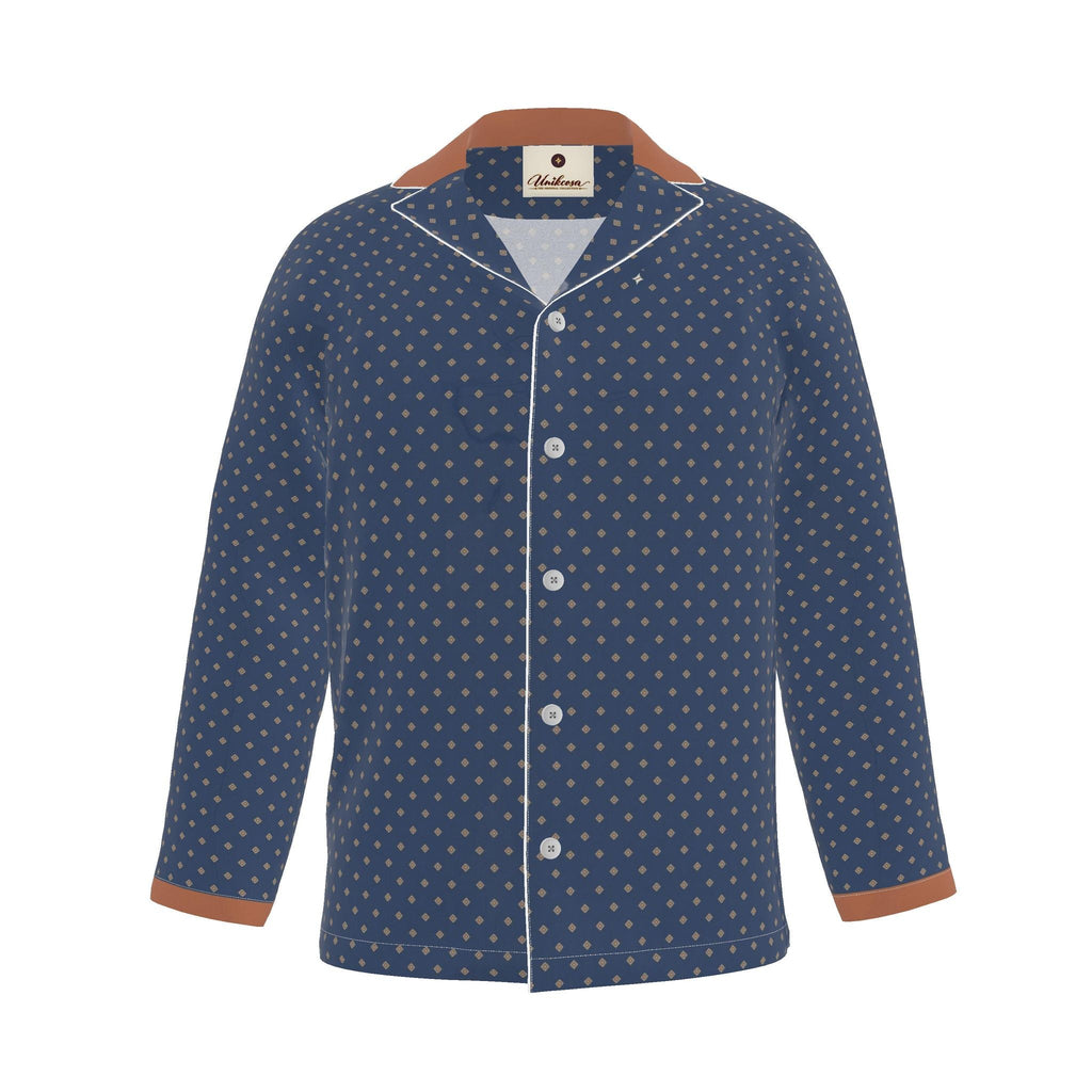 Midnight Dhaka Luxury Pajama Shirt — original supplier front view