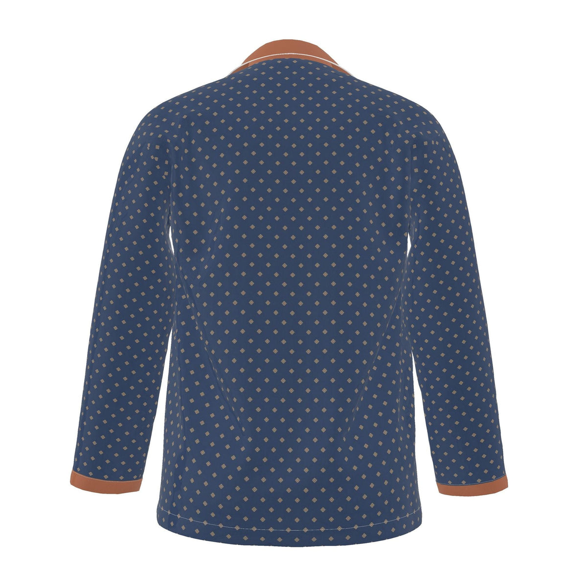 Midnight Dhaka Luxury Pajama Shirt — original supplier back view