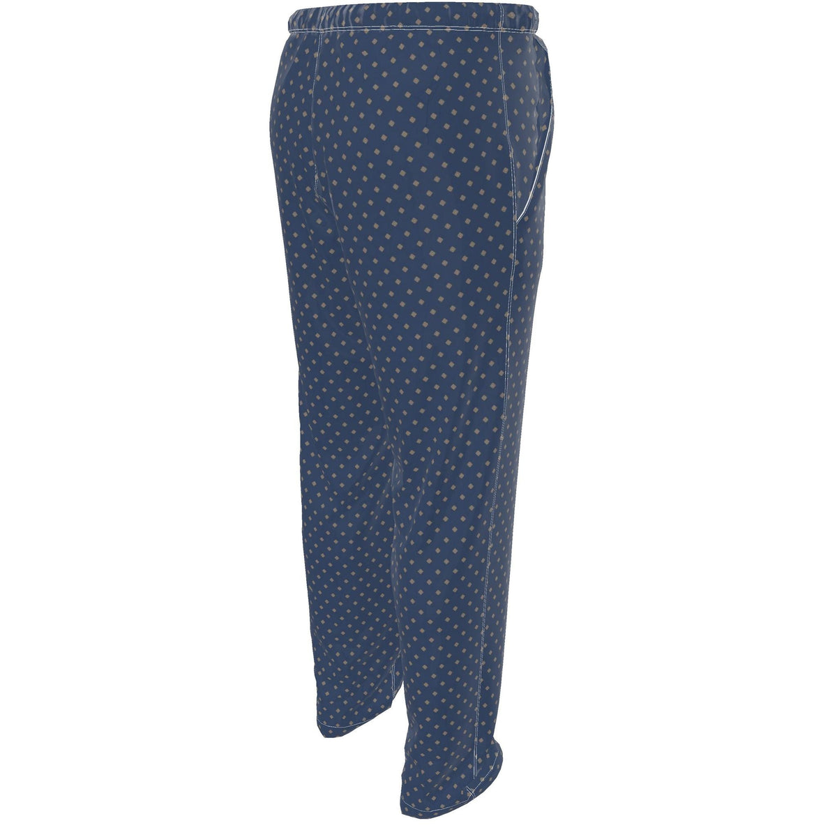 Midnight Dhaka Luxury Pajama Trousers — original supplier rear angle view