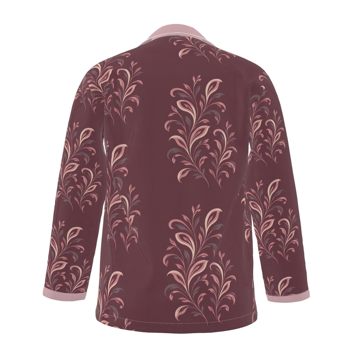 Garnet Scroll Luxury Pajama Shirt — original supplier back view