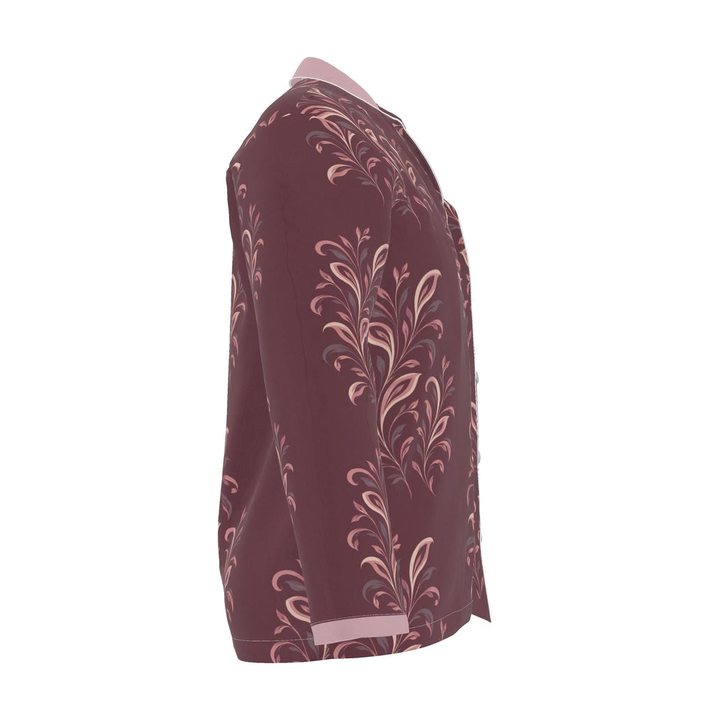 Garnet Scroll Luxury Pajama Shirt — original supplier side view
