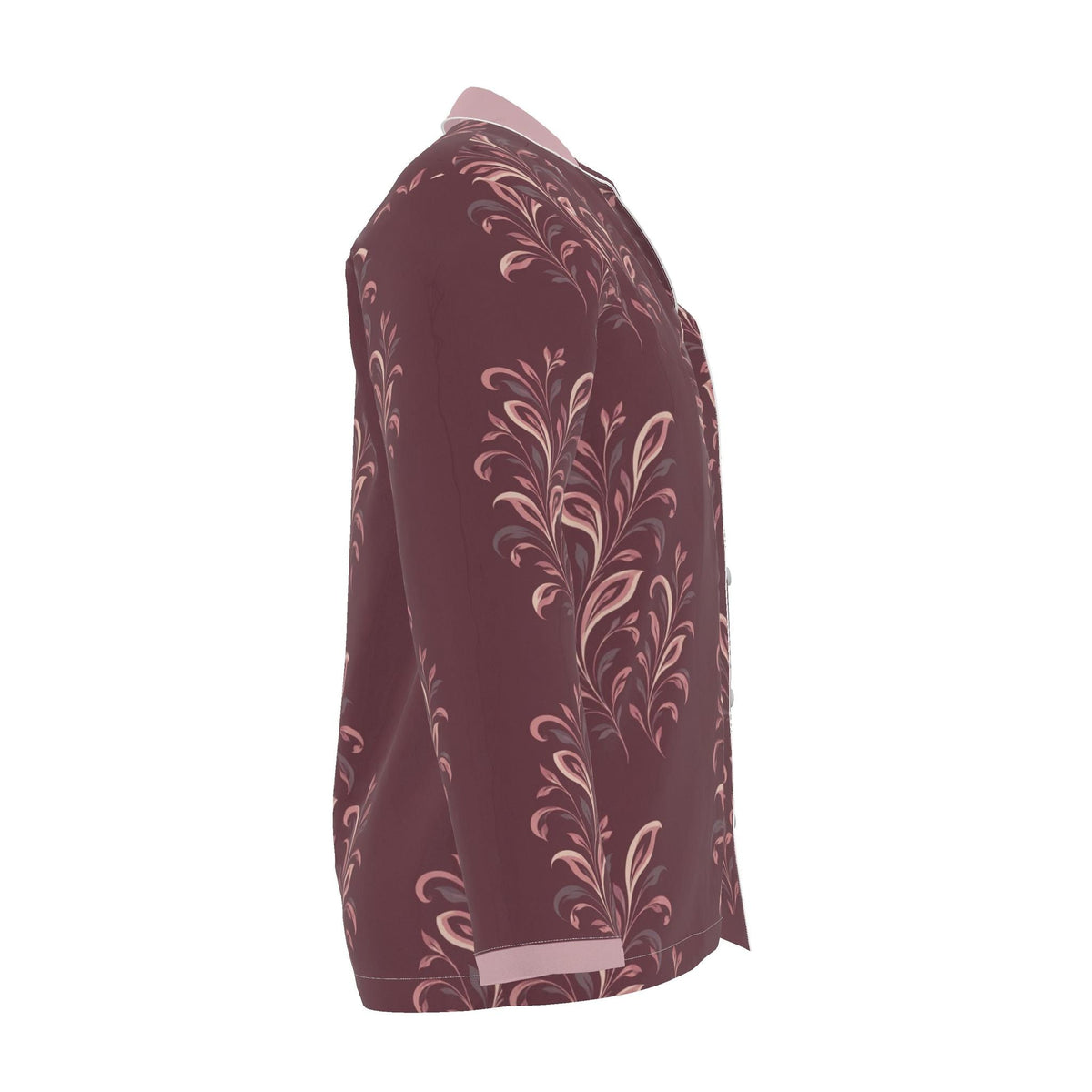 Garnet Scroll Luxury Pajama Shirt — original supplier side view