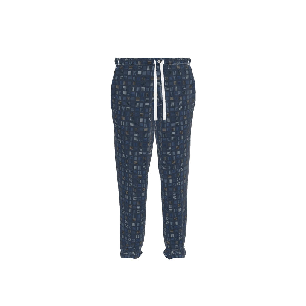 Cobalt Weft Luxury Pajama Trousers — original supplier front view
