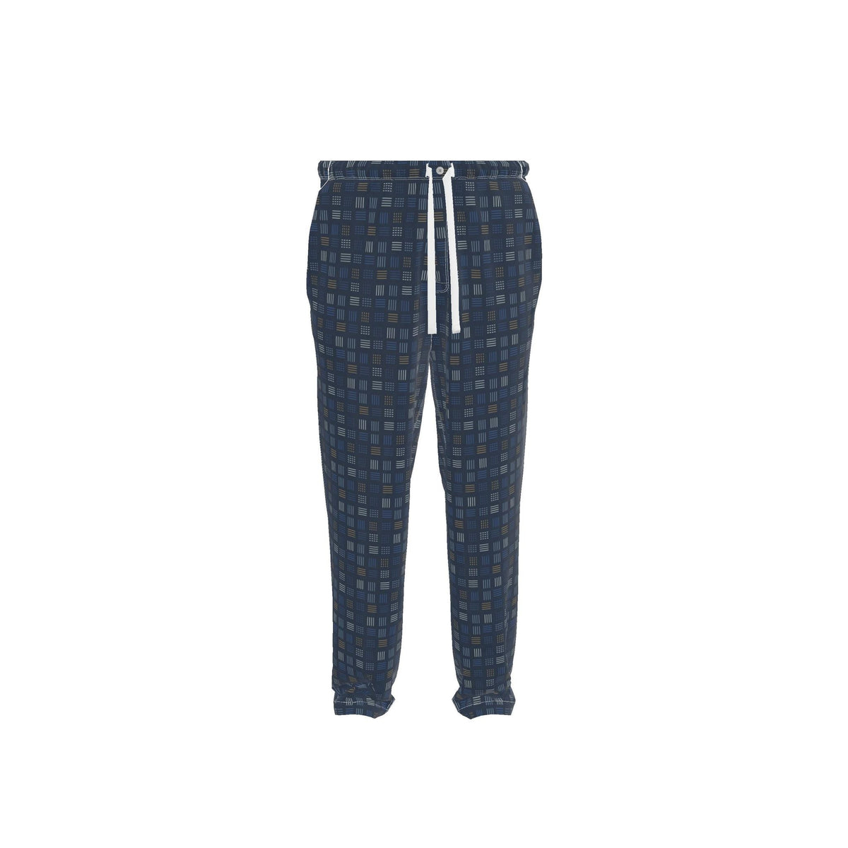 Cobalt Weft Luxury Pajama Trousers — original supplier front view