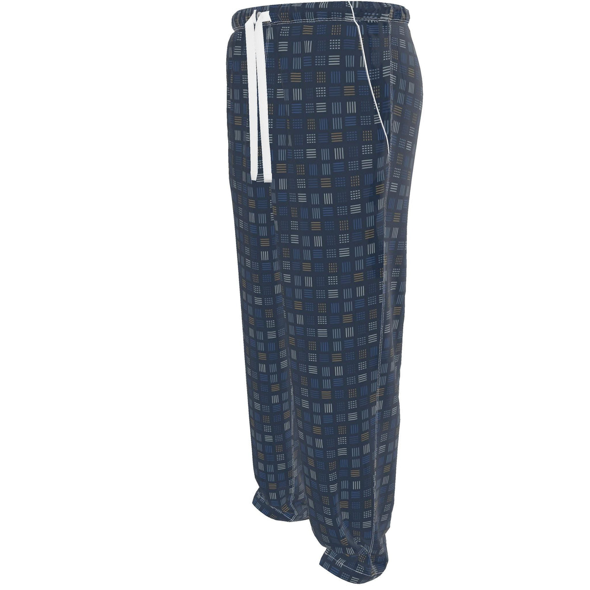 Cobalt Weft Luxury Pajama Trousers — original supplier side view