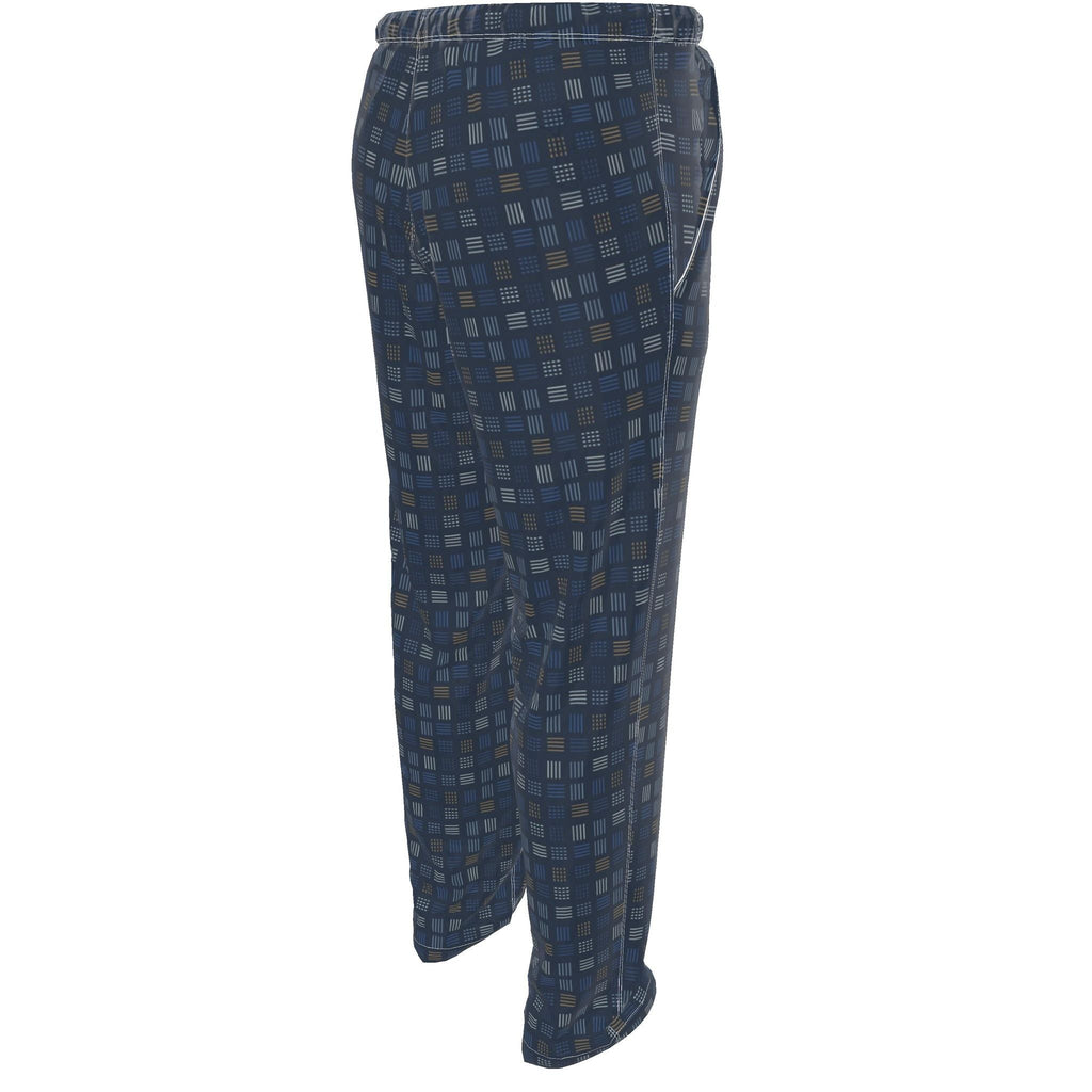 Cobalt Weft Luxury Pajama Trousers — original supplier rear angle view