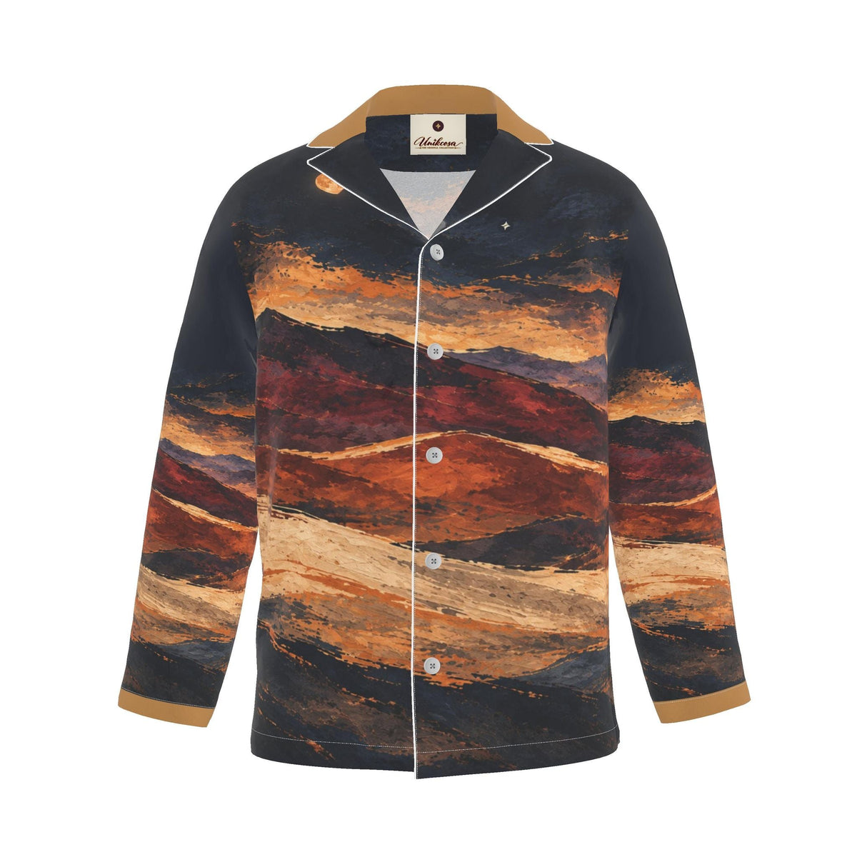 Saffron Horizon Luxury Pajama Shirt — original supplier front view