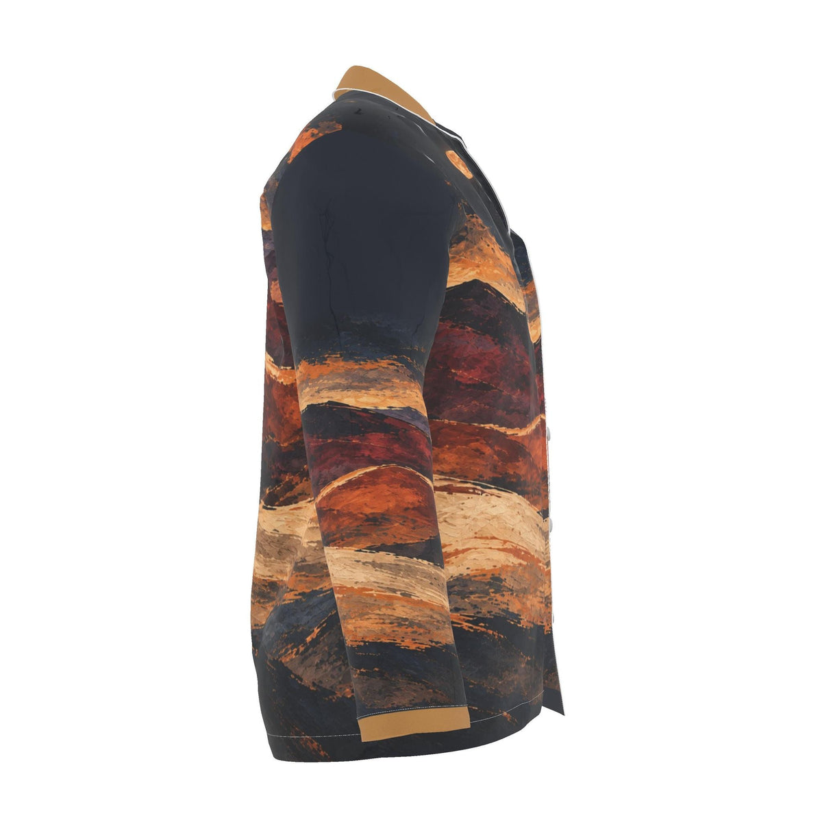Saffron Horizon Luxury Pajama Shirt — original supplier side view