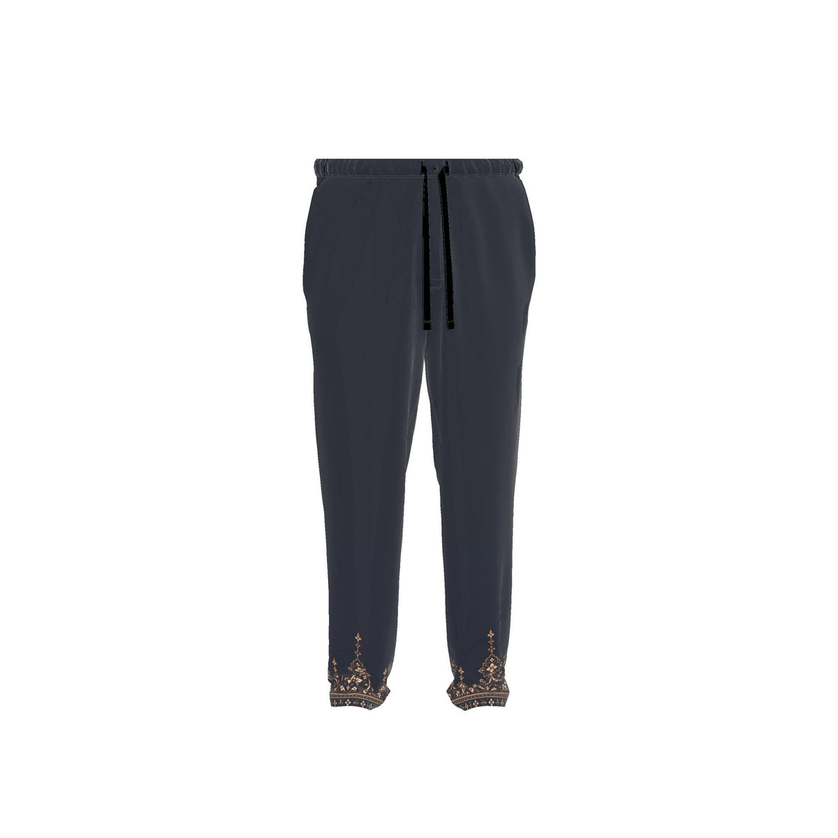 Aubergine Mosaic Luxury Pajama Trousers — original supplier front view