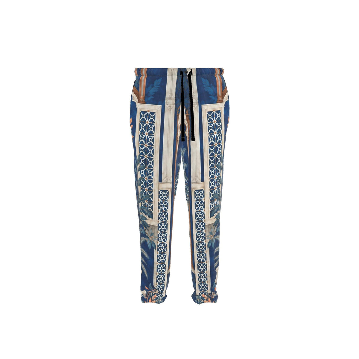 Cobalt Pavilion Luxury Pajama Trousers — original supplier front view