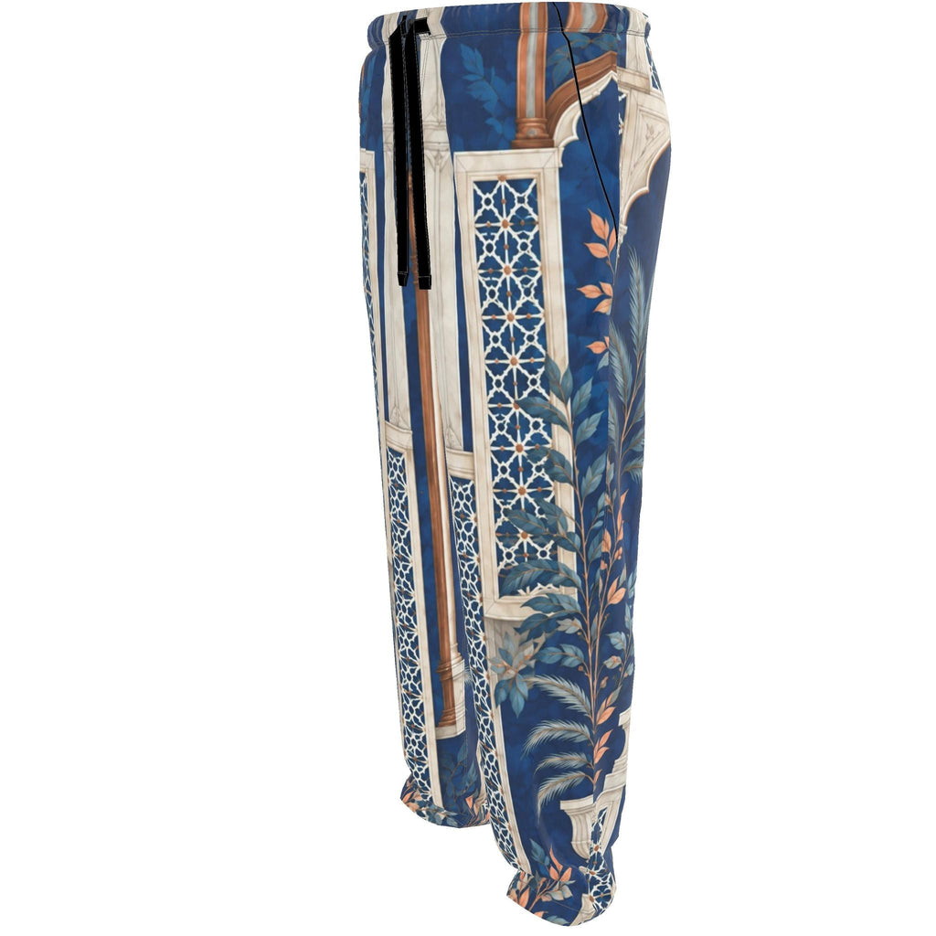 Cobalt Pavilion Luxury Pajama Trousers — original supplier side view