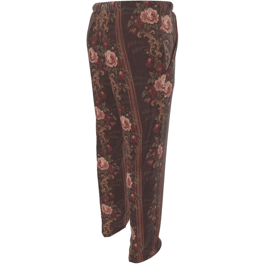 Bordeaux Sonata Luxury Pajama Trousers — original supplier rear angle view