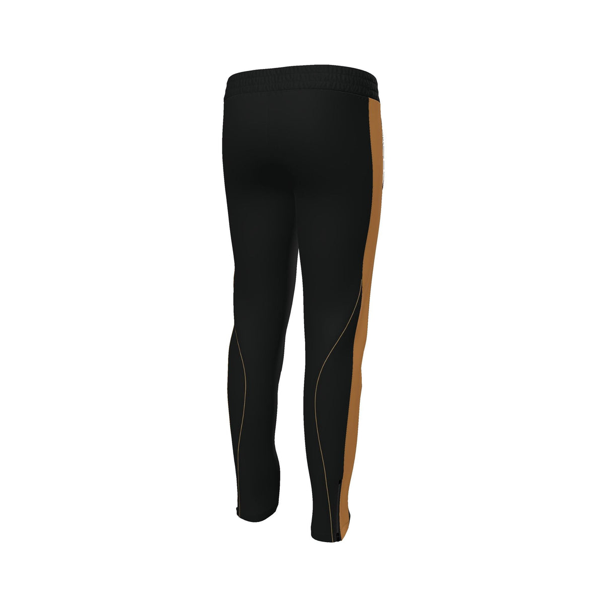 Black Copper Luxury Rox Jersey Track Pants by UNIKCOSA — original supplier garment view 4