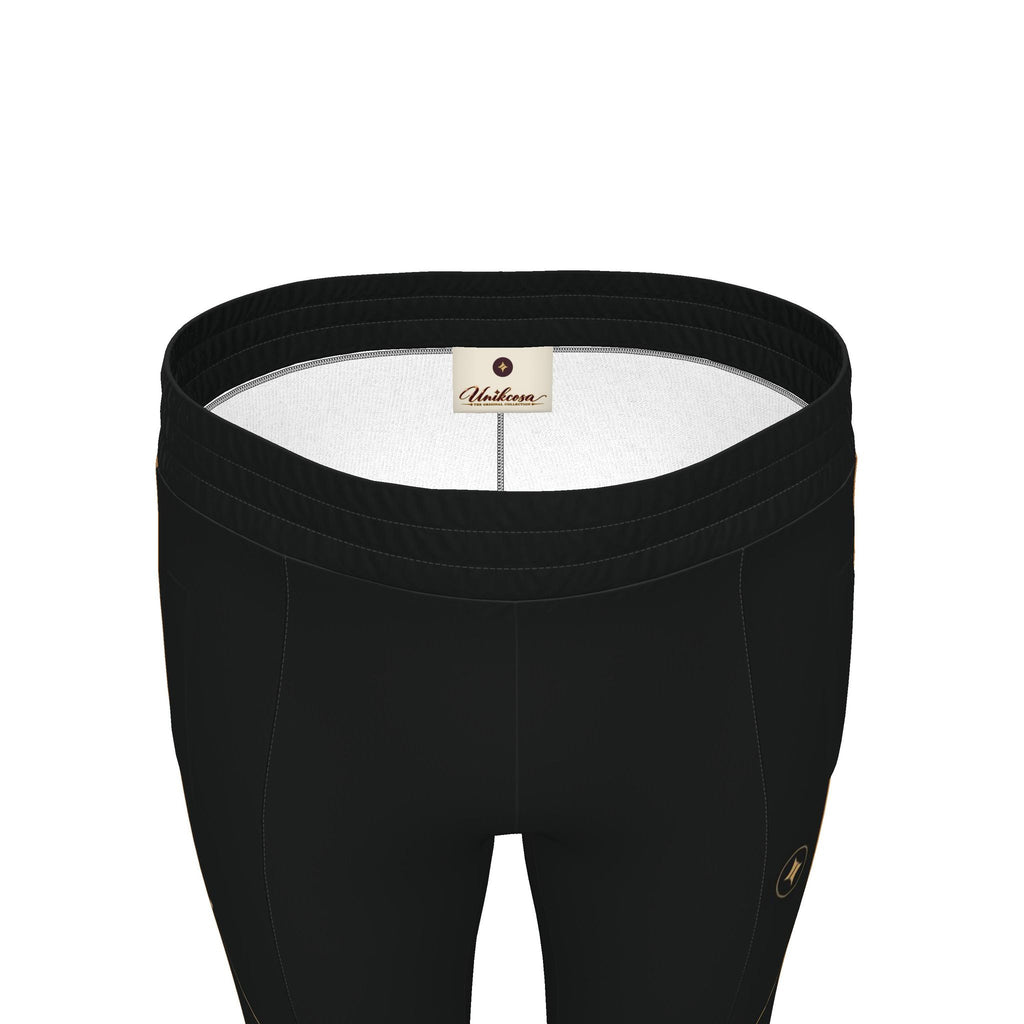Black Copper Luxury Rox Jersey Track Pants by UNIKCOSA — original supplier garment view 5