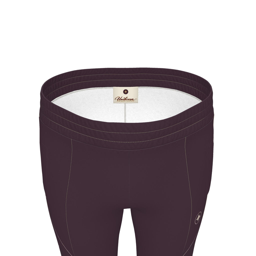 Plum Silver Luxury Rox Jersey Track Pants by UNIKCOSA — original supplier garment view 5