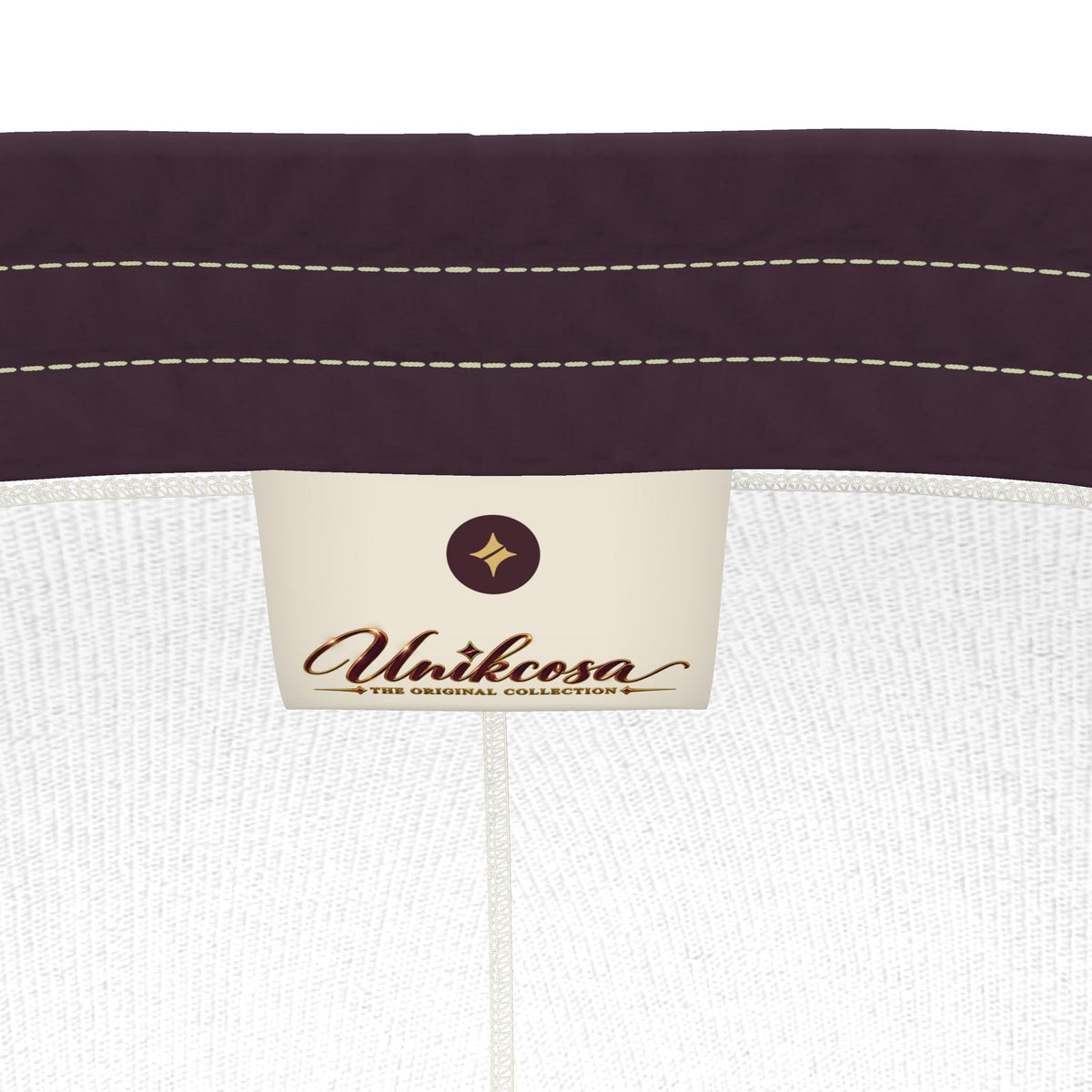 Plum Silver Luxury Rox Jersey Track Pants by UNIKCOSA — original supplier garment view 8