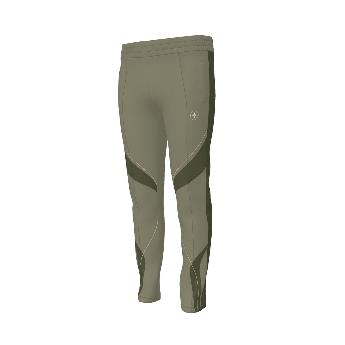 Olive Stone Luxury Rox Jersey Track Pants by UNIKCOSA — original supplier garment view 1