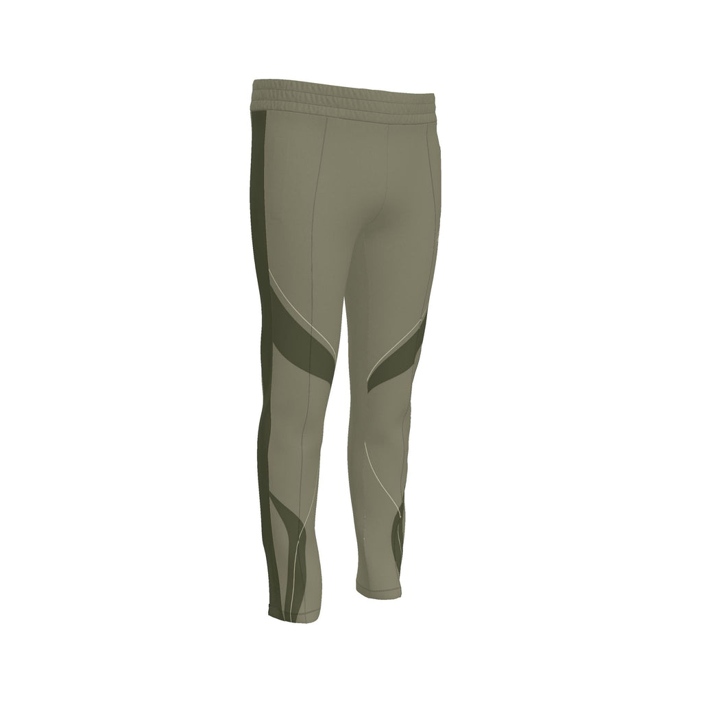 Olive Stone Luxury Rox Jersey Track Pants by UNIKCOSA — original supplier garment view 2