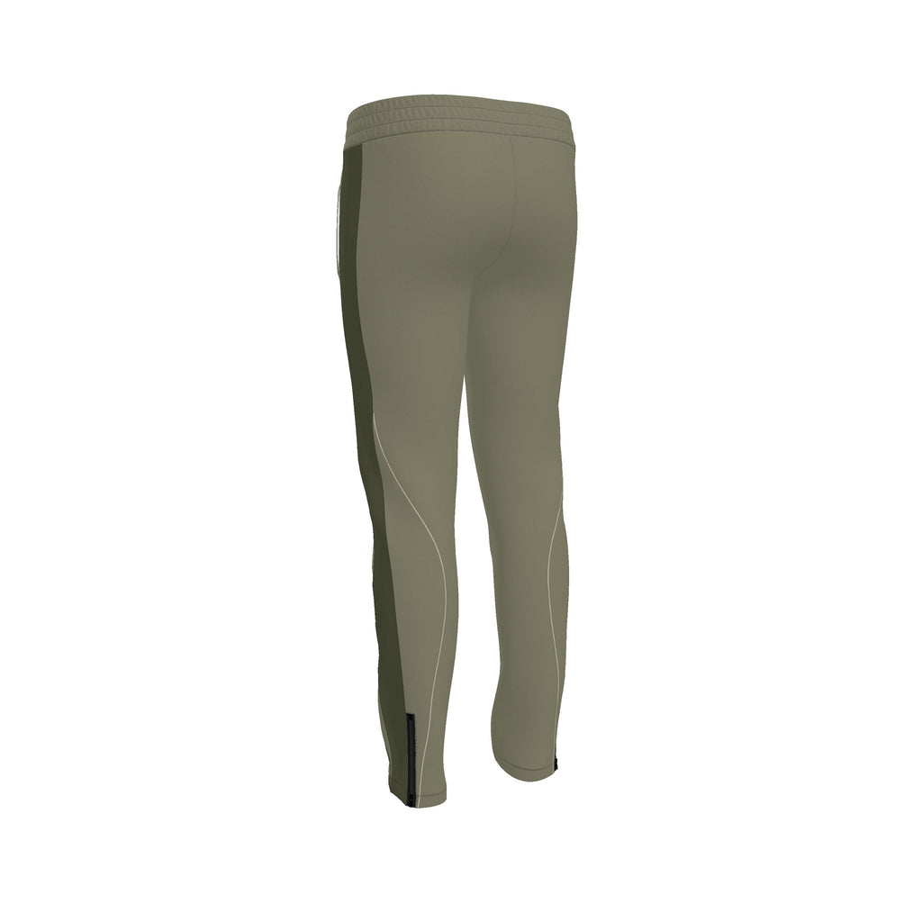 Olive Stone Luxury Rox Jersey Track Pants by UNIKCOSA — original supplier garment view 3