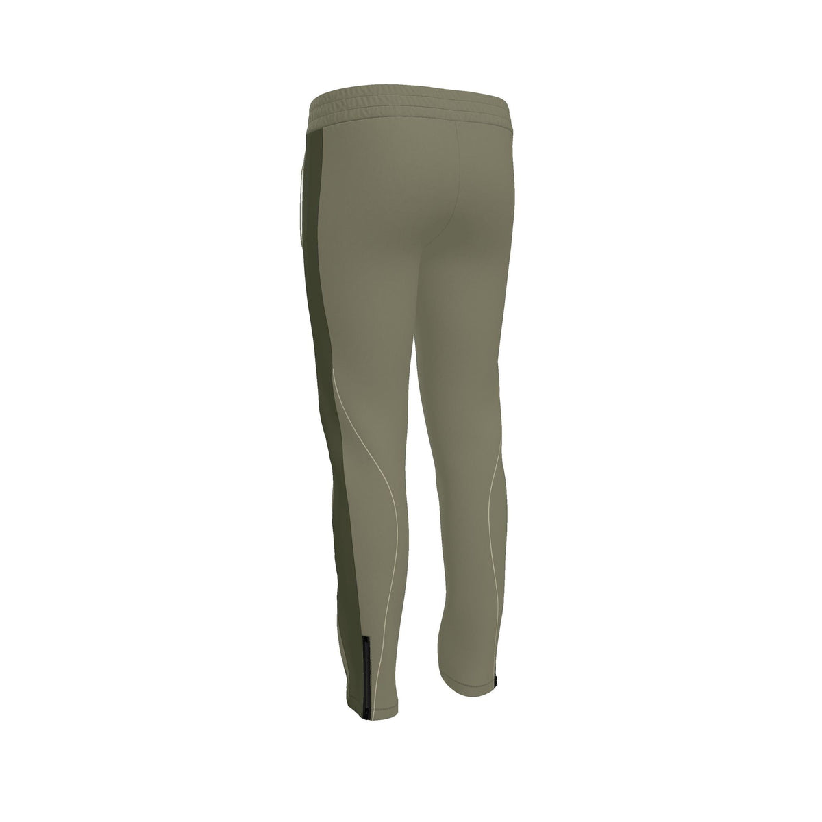 Olive Stone Luxury Rox Jersey Track Pants by UNIKCOSA — original supplier garment view 3