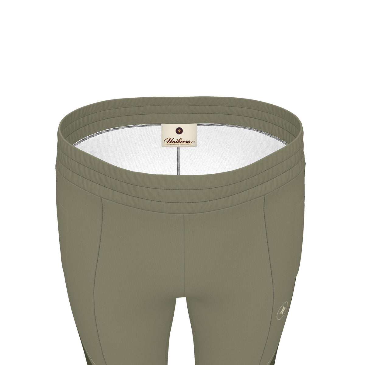 Olive Stone Luxury Rox Jersey Track Pants by UNIKCOSA — original supplier garment view 5