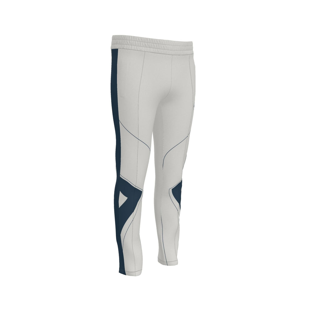Silver Grey Luxury Rox Jersey Track Pants by UNIKCOSA — original supplier garment view 2