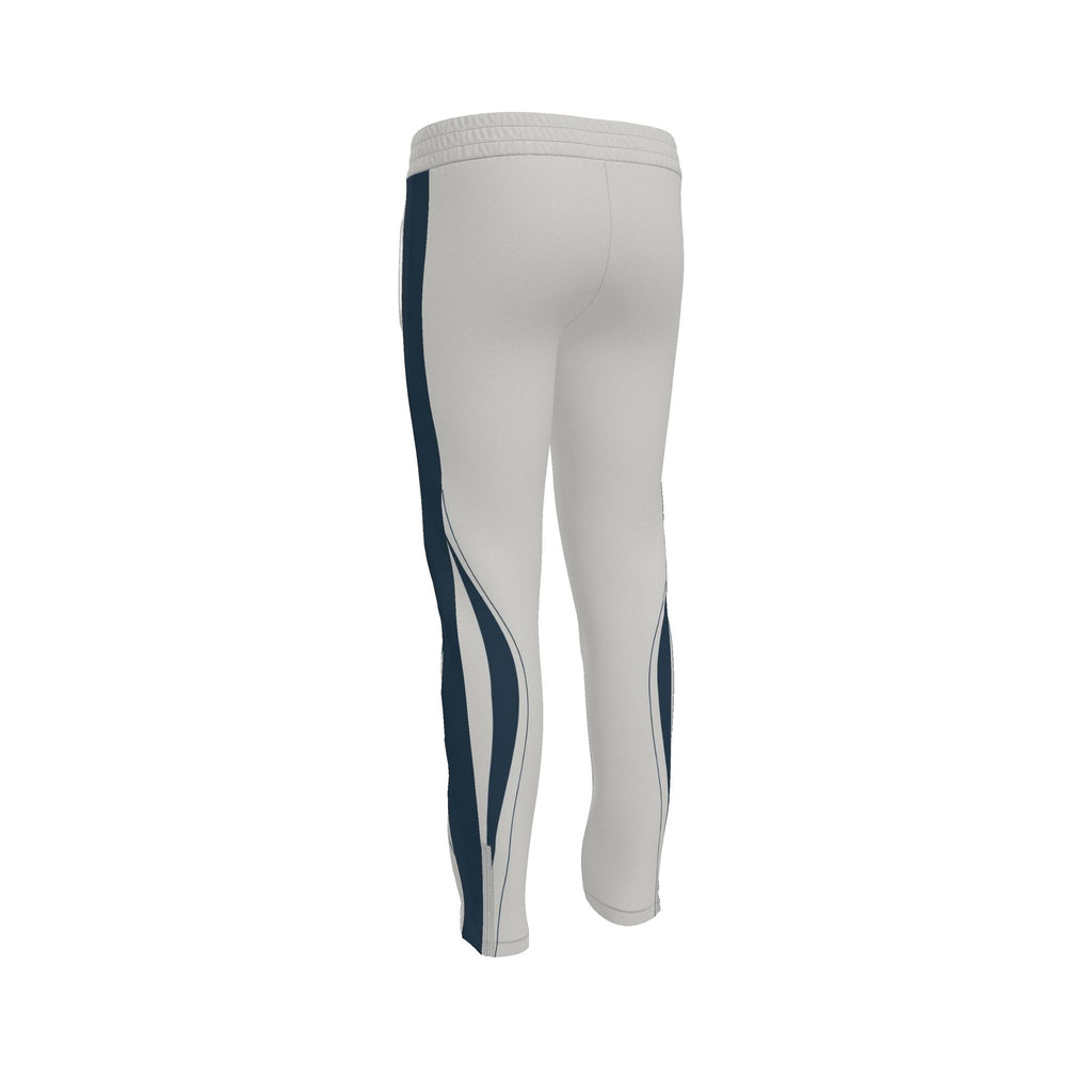 Silver Grey Luxury Rox Jersey Track Pants by UNIKCOSA — original supplier garment view 3