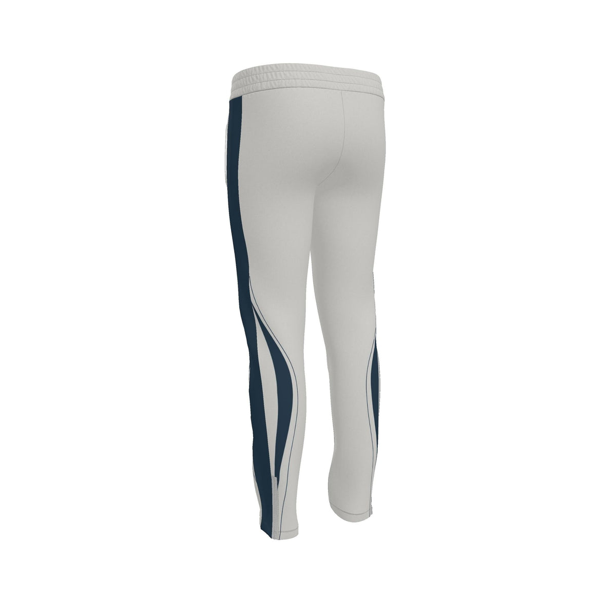 Silver Grey Luxury Rox Jersey Track Pants by UNIKCOSA — original supplier garment view 3
