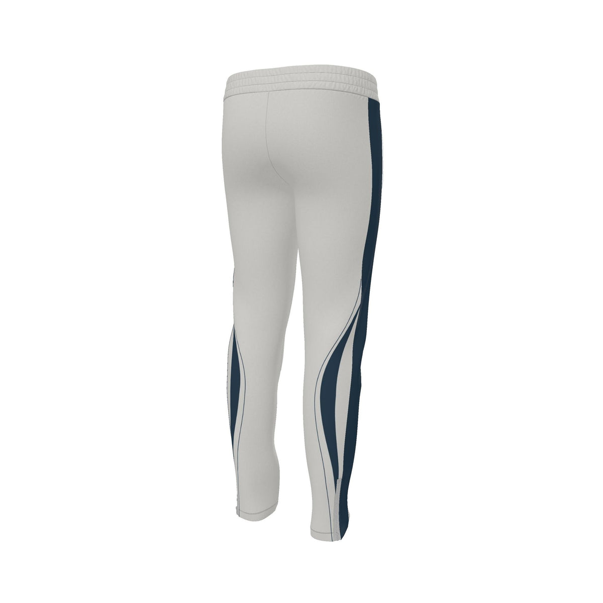 Silver Grey Luxury Rox Jersey Track Pants by UNIKCOSA — original supplier garment view 4