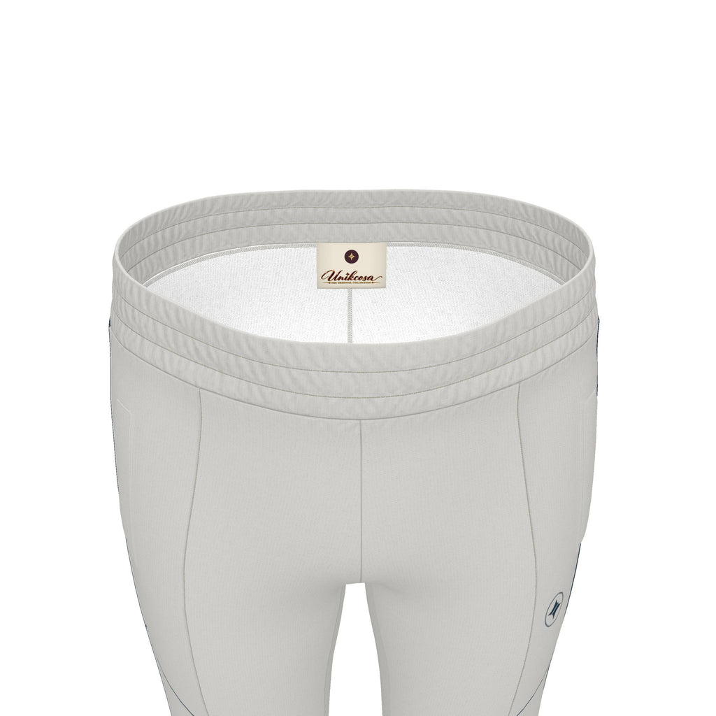 Silver Grey Luxury Rox Jersey Track Pants by UNIKCOSA — original supplier garment view 5