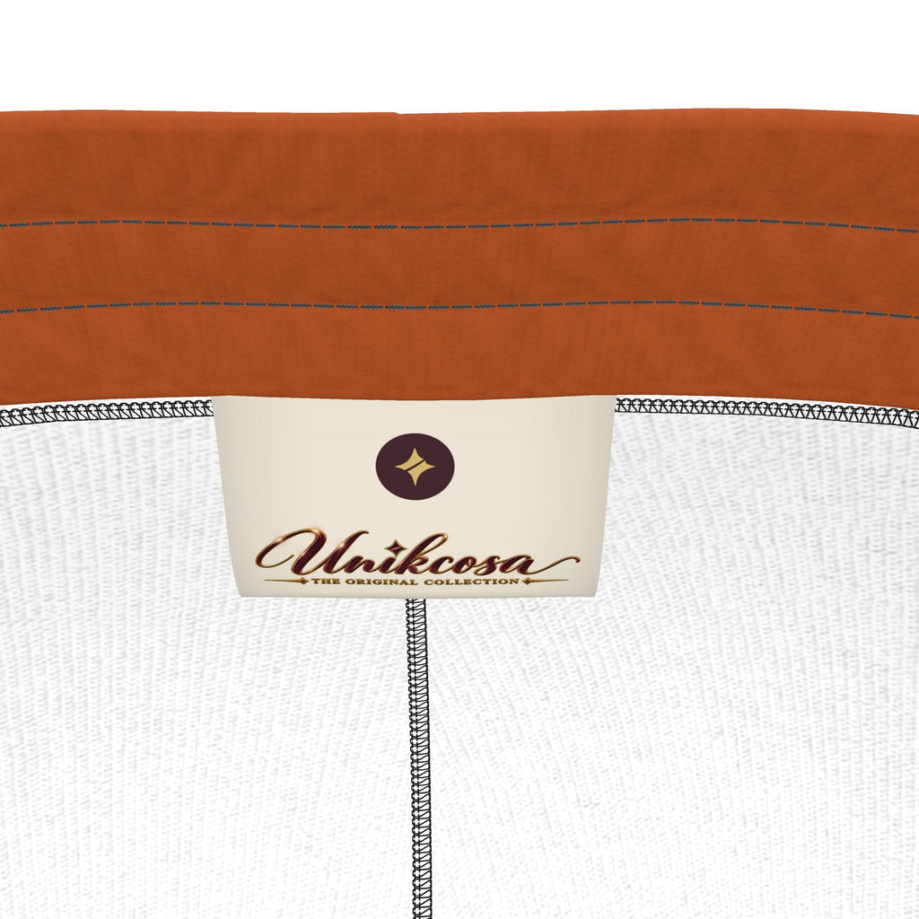 Rust Orange Luxury Rox Jersey Track Pants by UNIKCOSA — original supplier garment view 8