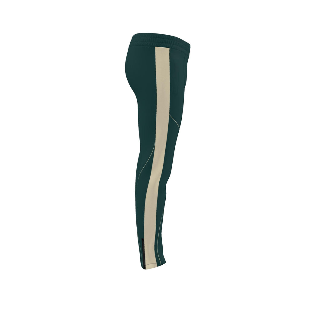 Forest Teal Luxury Rox Jersey Track Pants by UNIKCOSA — original supplier garment view 7