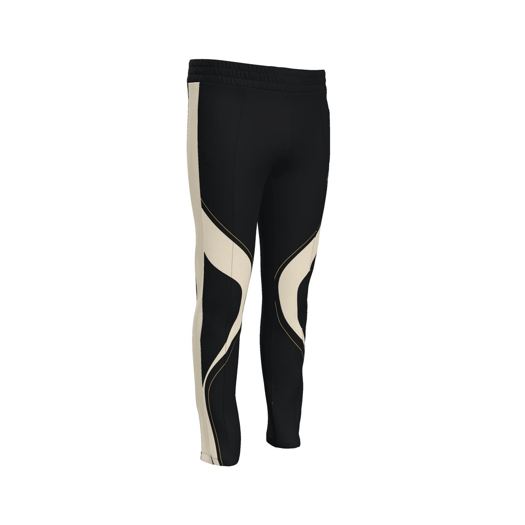 Onyx Ivory Luxury Rox Jersey Track Pants by UNIKCOSA — original supplier garment view 2
