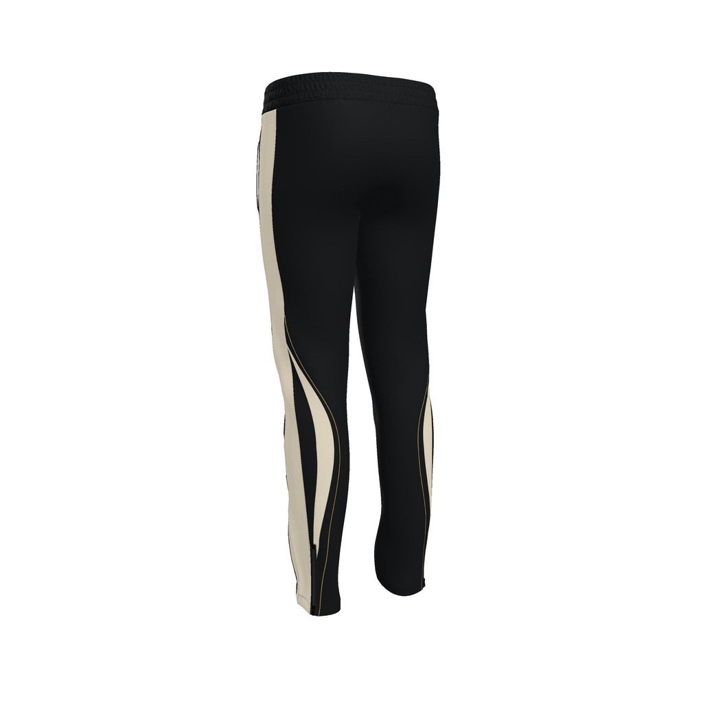 Onyx Ivory Luxury Rox Jersey Track Pants by UNIKCOSA — original supplier garment view 3