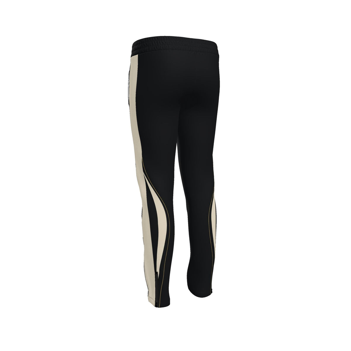 Onyx Ivory Luxury Rox Jersey Track Pants by UNIKCOSA — original supplier garment view 3